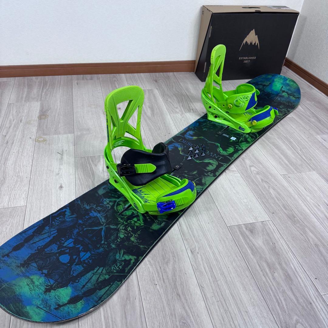 BURTON DESCENDANT 152cm スノーボードセット