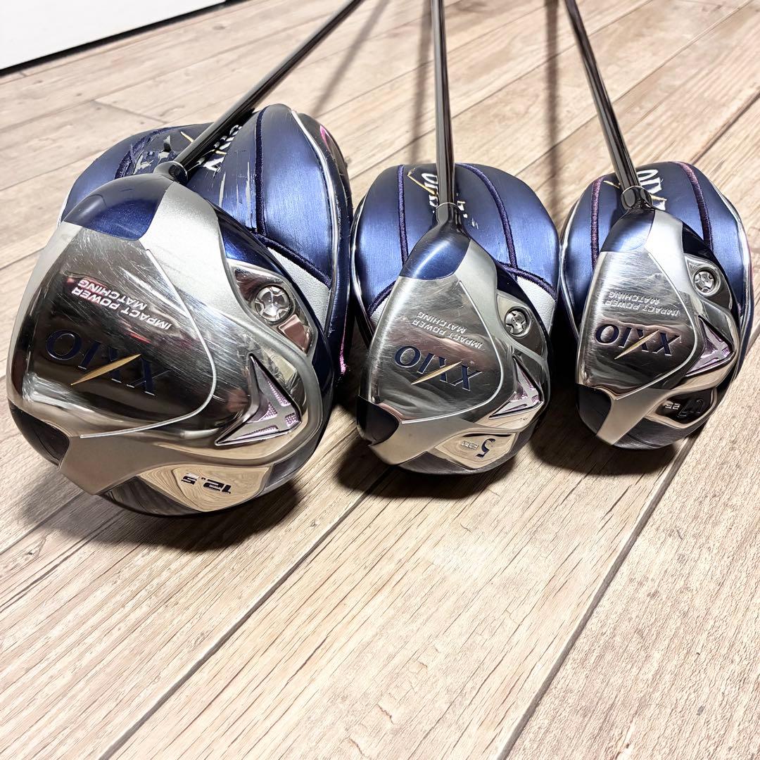 【XXIO 6】ゼクシオレディース 3本セット 1W 5W U7 L 女性用