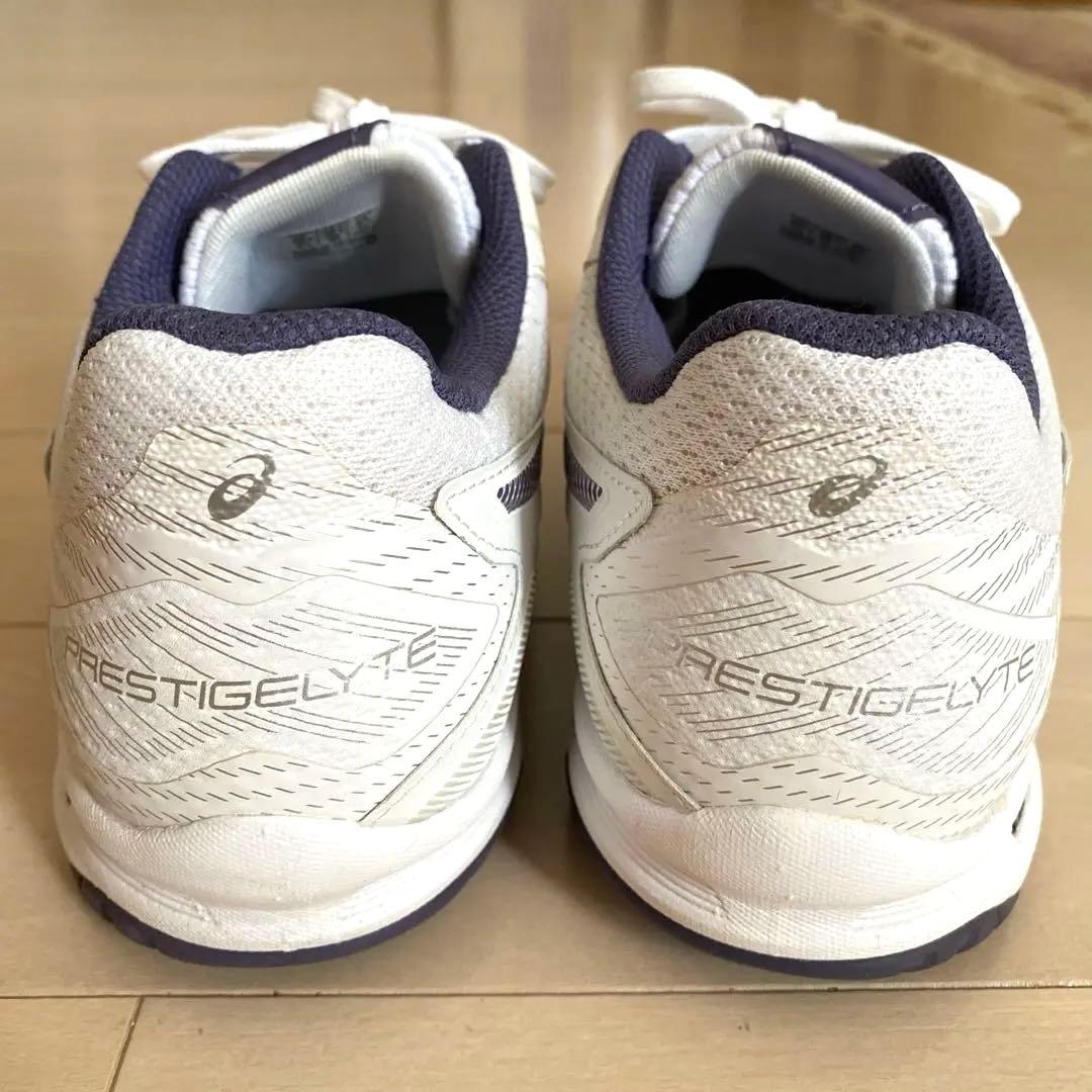 美品asics アシックス テニスシューズ プレステージライト ワイド4 OC