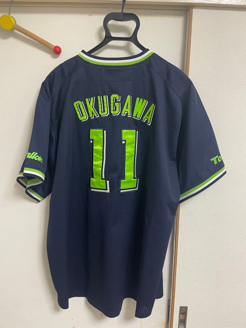 【東京ヤクルトスワローズ】#11 奥川泰伸　ビジターユニフォーム　XLサイズ