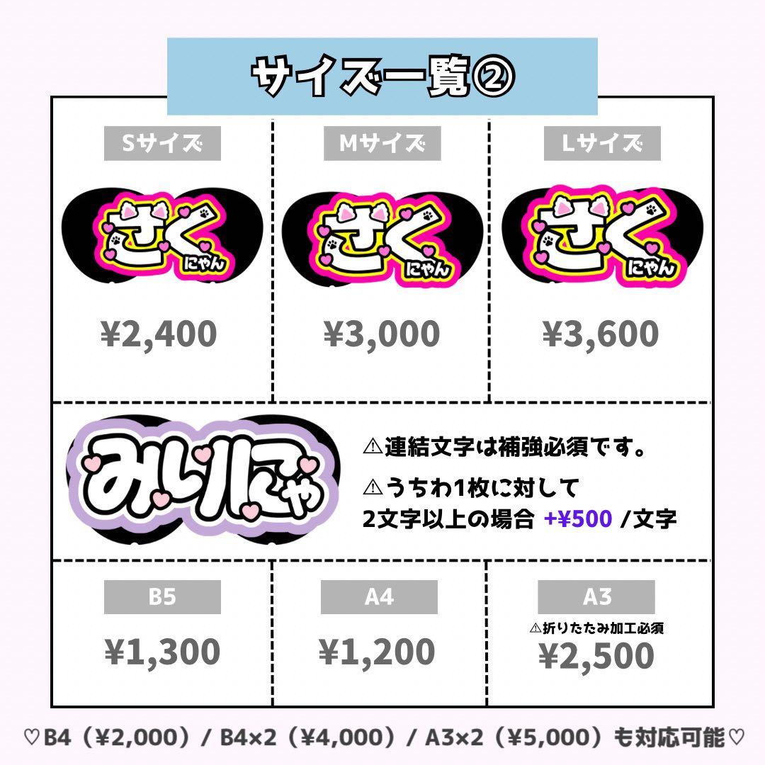 naページ♡ネームボード うちわ文字 連結文字パネル オーダー