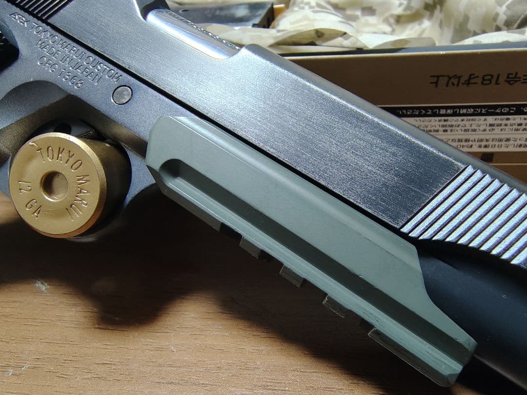 中古東京マルイガスブローバックハンドガン　コルトガバメントMEU塗装カスタム品