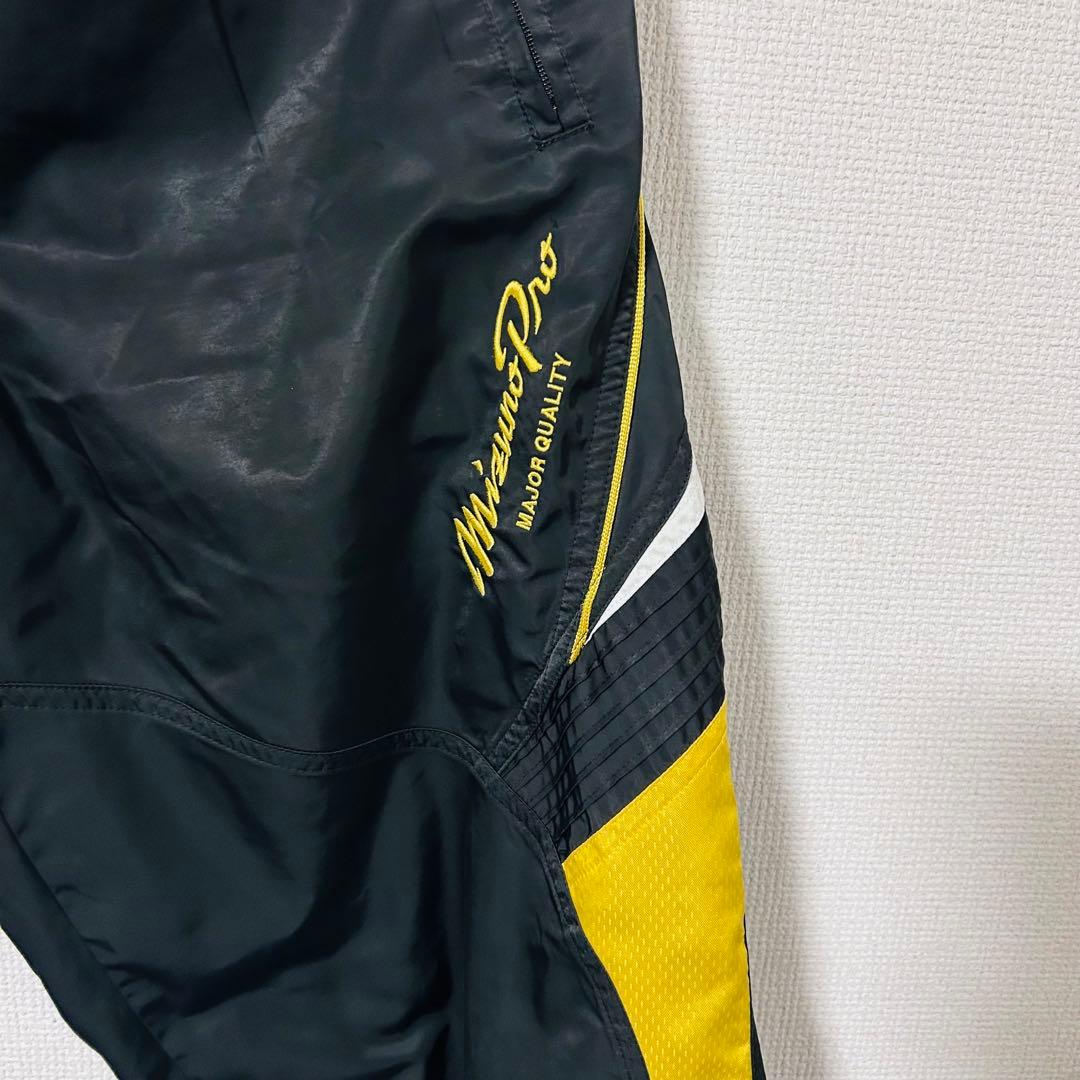 ミズノプロ ブレスサーモ ウインドブレーカー 上下 セットアップ 黒×金 L