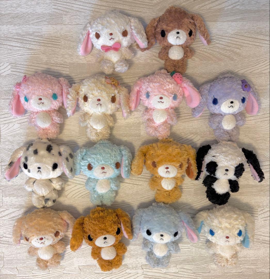 シュガーバニーズ　くろうさ　廃盤ぬいぐるみキーホルダー
