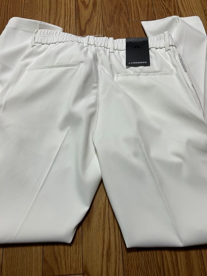 ジェイリンドバーグ　ホワイト ストレッチパンツ UVプロテクト