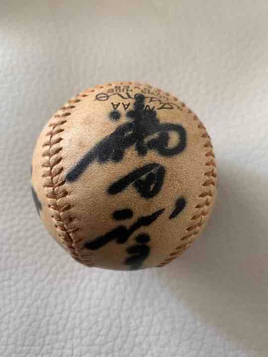 巨人寄せ書き直筆サインボール　長嶋茂雄　王貞治　柴田勲？