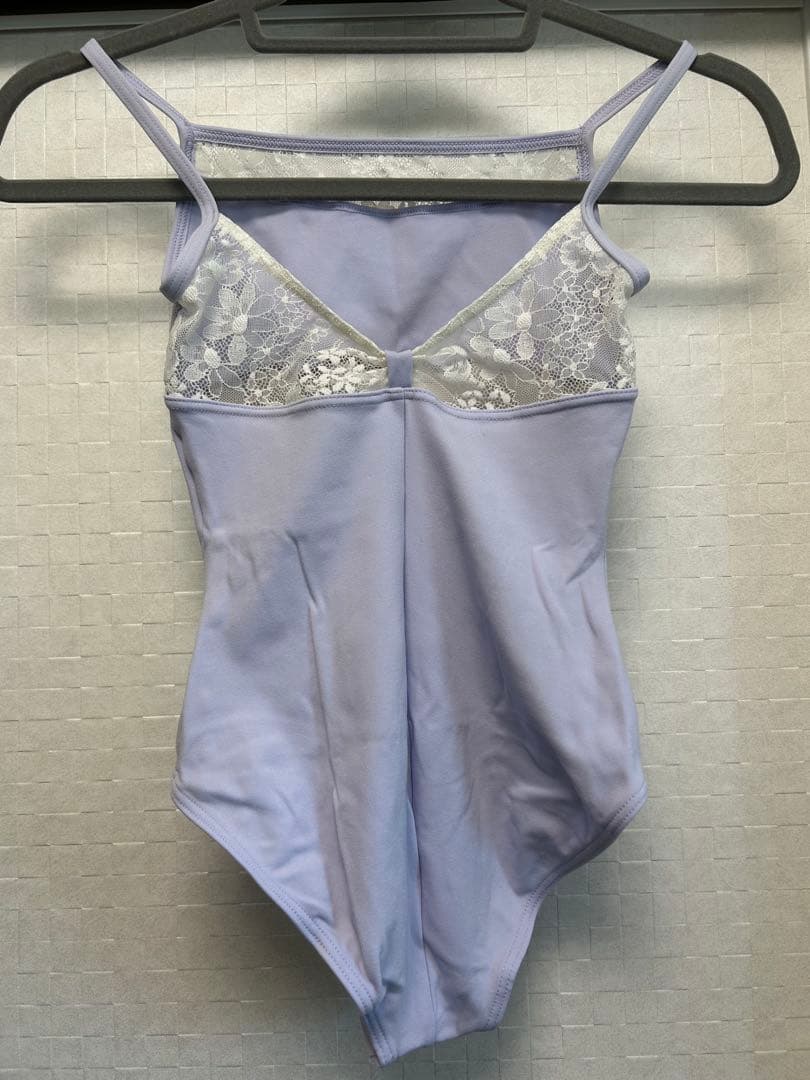 ゆ*マ様 Chacott チャコット 140 薄紫 パープル レース バレエレオ