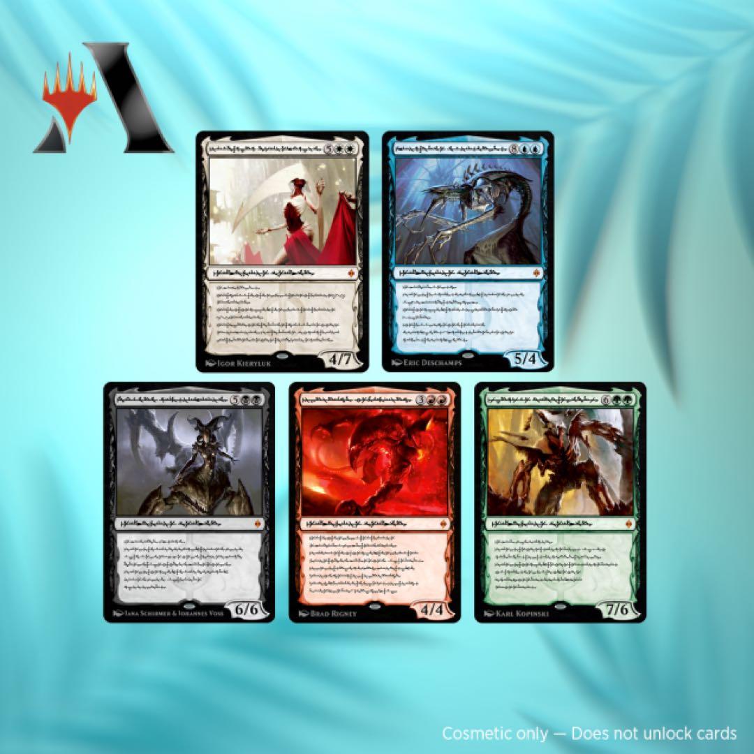 MTG Secret Lair Phyrexian Praetors Foil版