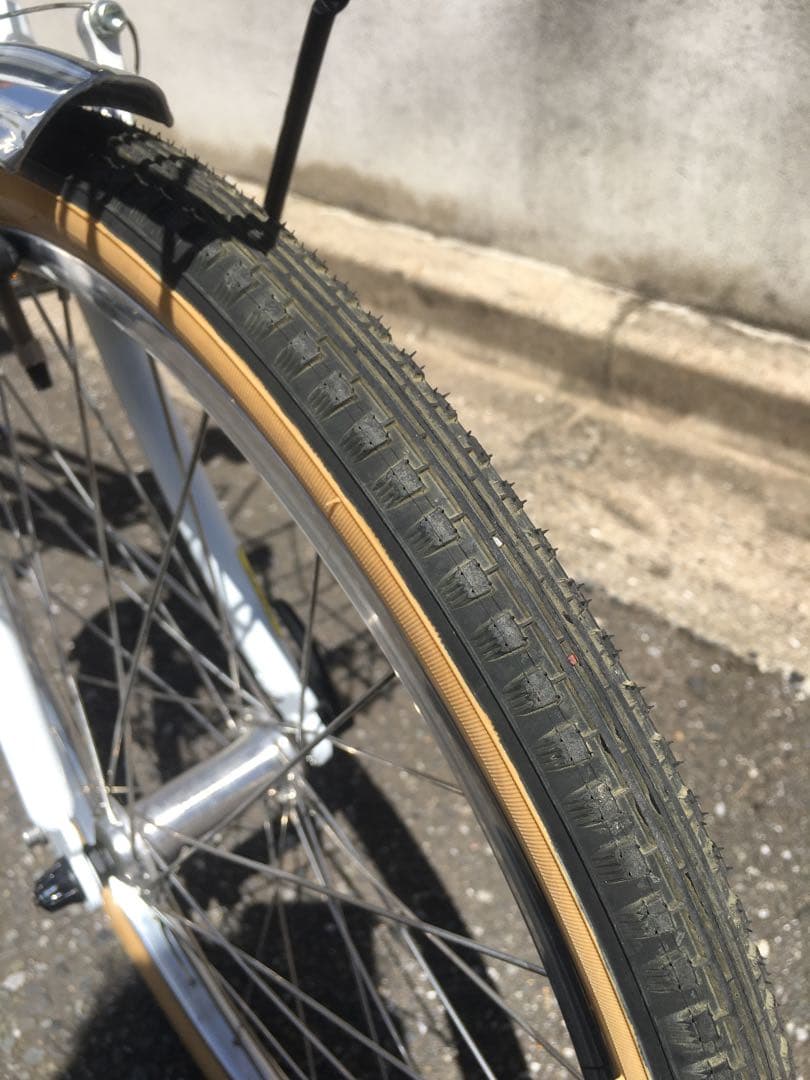 極上品 ミニベロ ラレー ホワイト チャリ 自転車 20インチ 新車