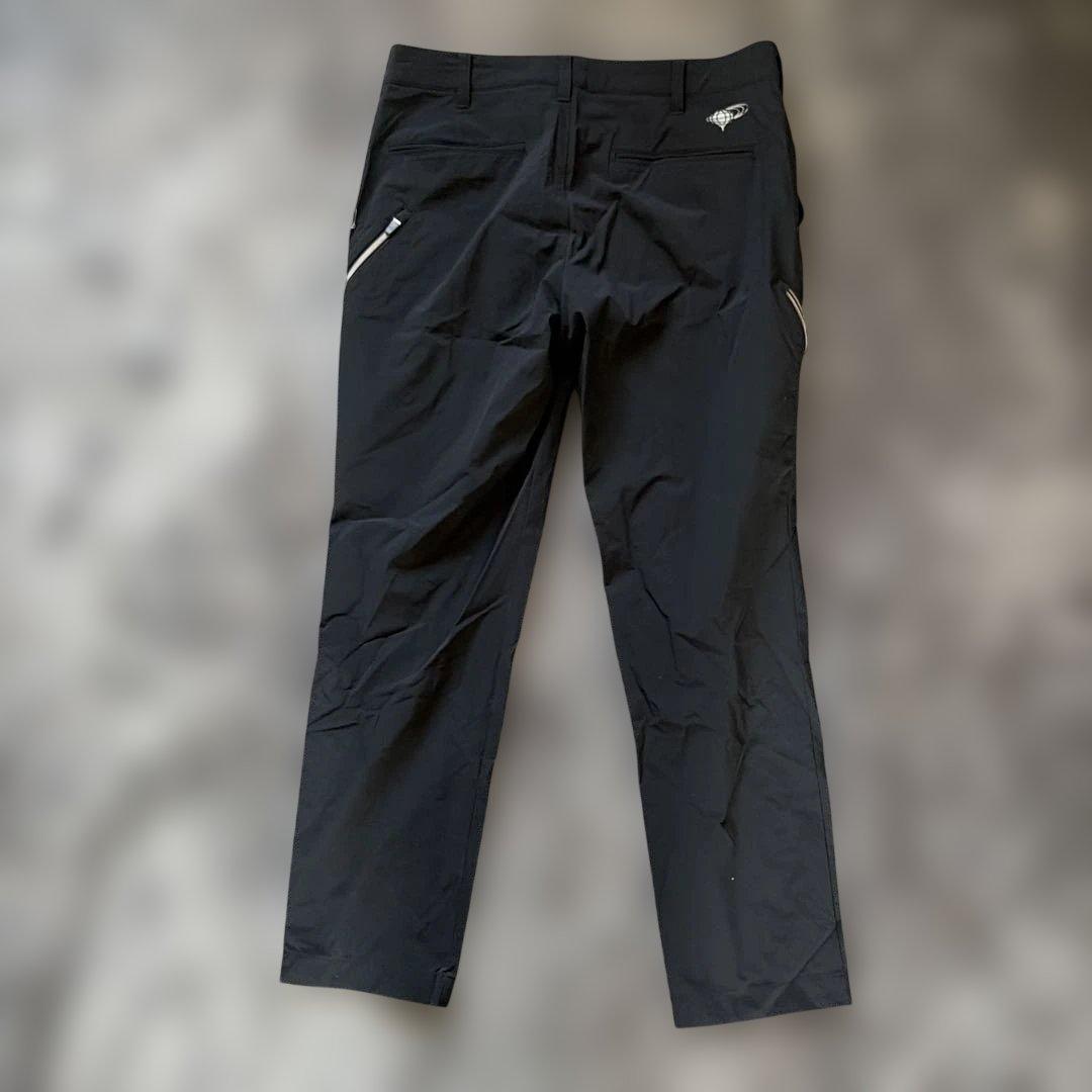 極美品！ビームスゴルフ　ストレッチナイロン ジップライン 1タックパンツ