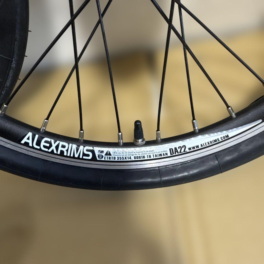 ALEXRIMS DA22 ETRTO 355×14 ホイール 自転車 用品