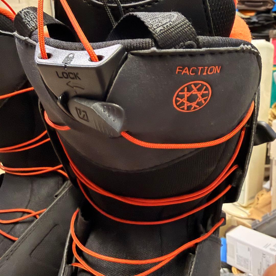 FACTION スノーボードブーツ ブラック/オレンジ サロモン