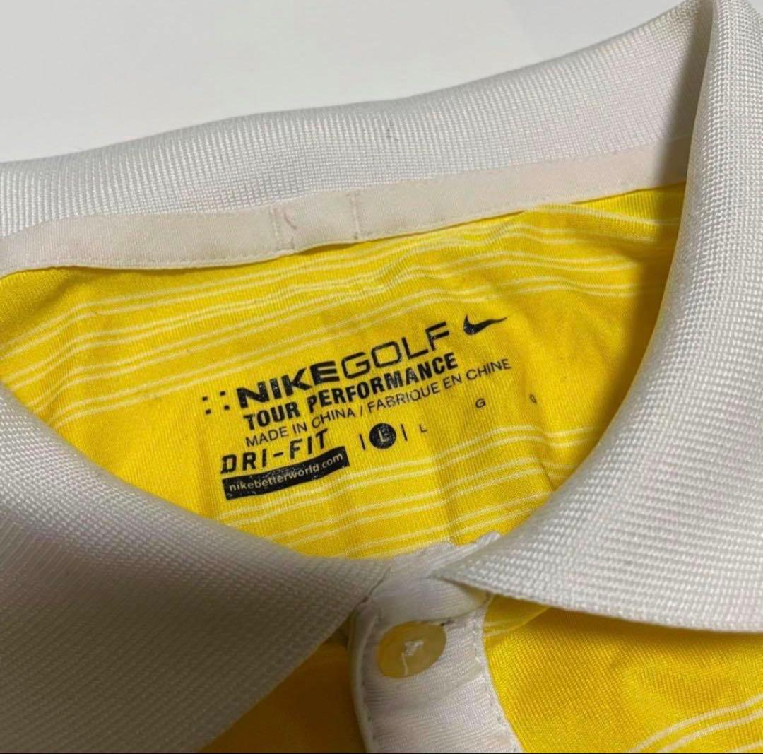 m2000 NIKE GOLF ナイキ ゴルフ ポロシャツ ストライプ