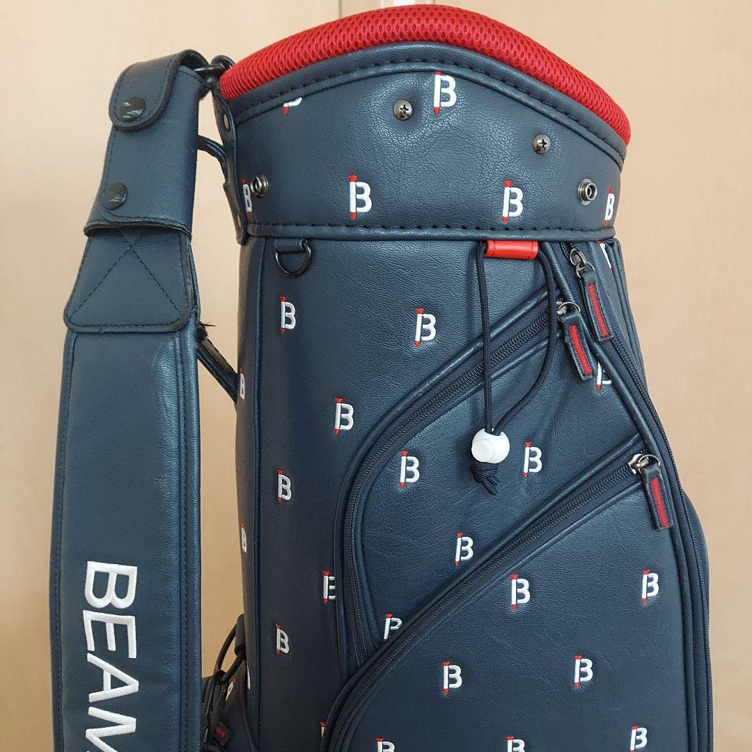 BEAMS GOLF ビームス キャディバッグ ネイビー ★ヘッドカバー付き