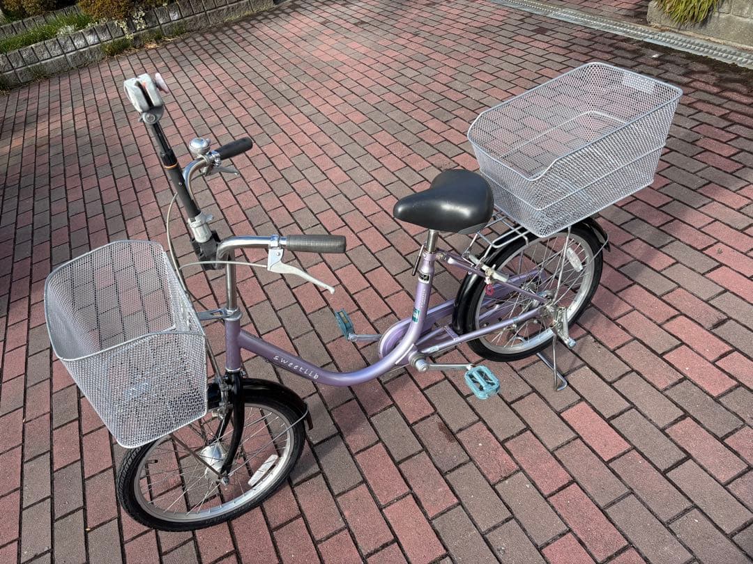 ご婦人向け、お買い物仕様、小型ママチャリ(20㌅)配達可能