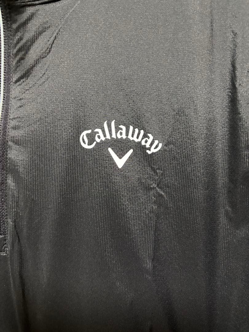 ✨Callaway ストレッチミニリップハーフジップブルゾン Mサイズ　ブラック