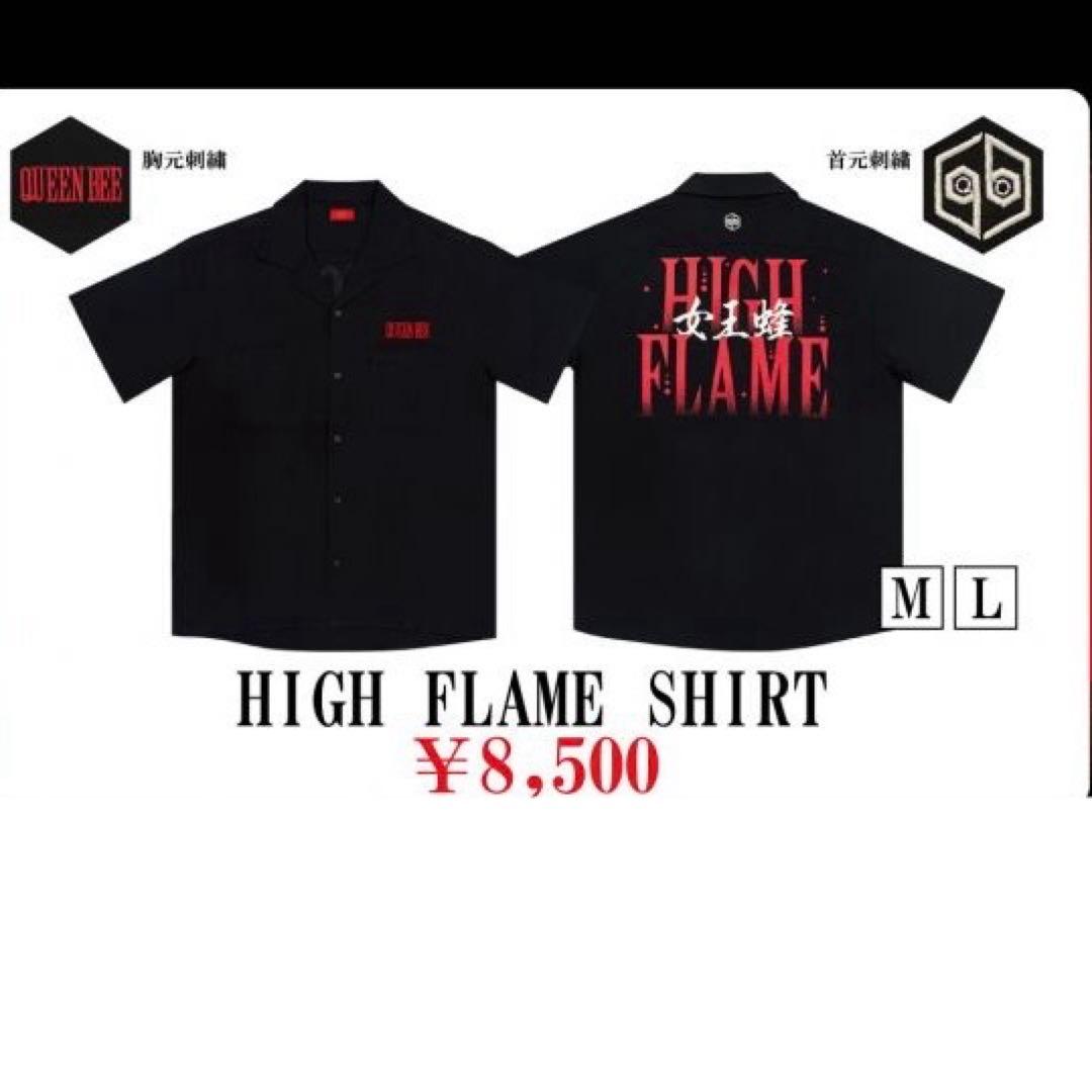 【新品未使用】女王蜂 シャツ HIGH FLAME SHIRT Mサイズ