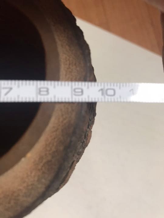 木製花瓶耳付き花入れ花瓶華道茶道茶室茶道具骨董品ヴィンテージ 民芸和風インテリア