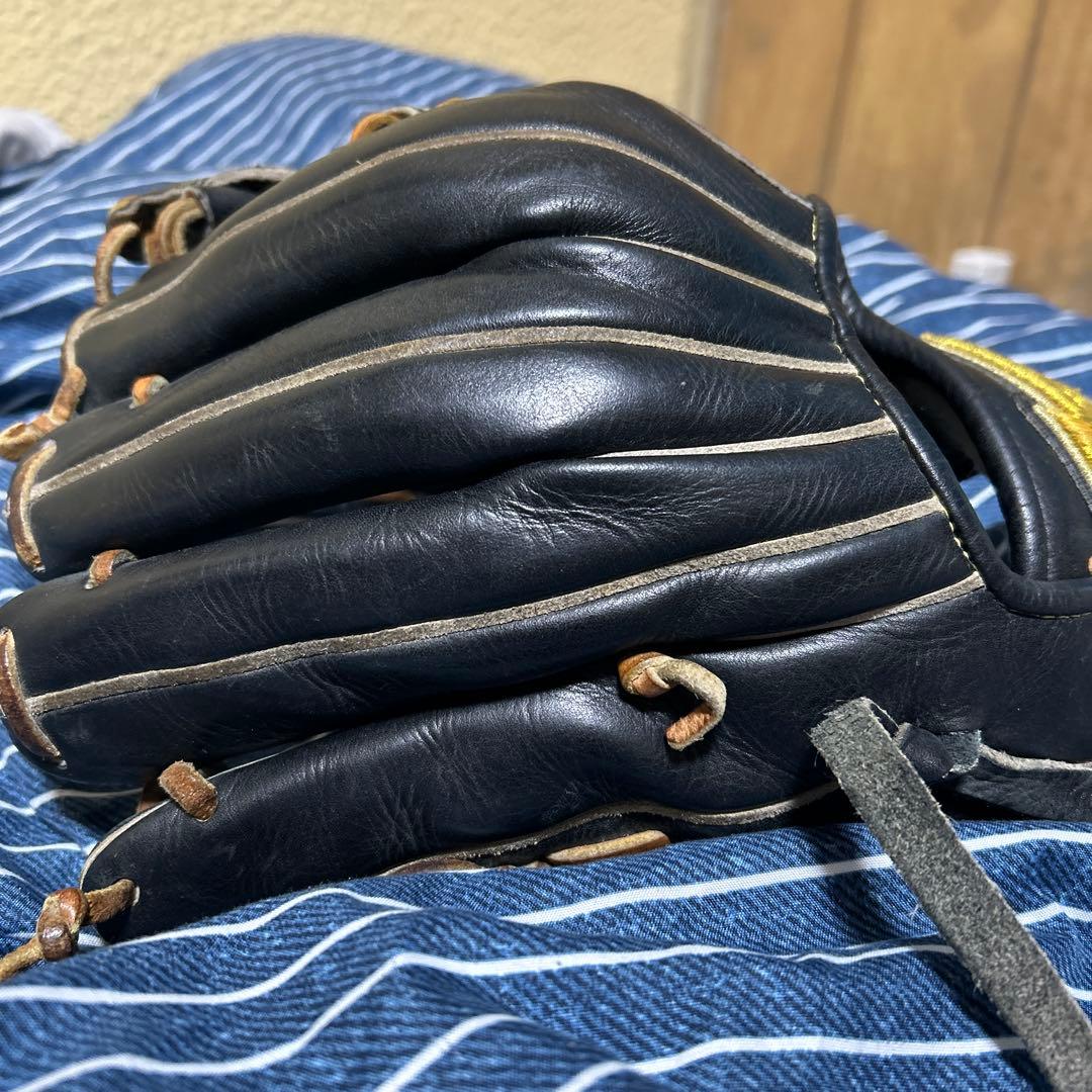 Mizuno ブラックレザー 軟式グローブ