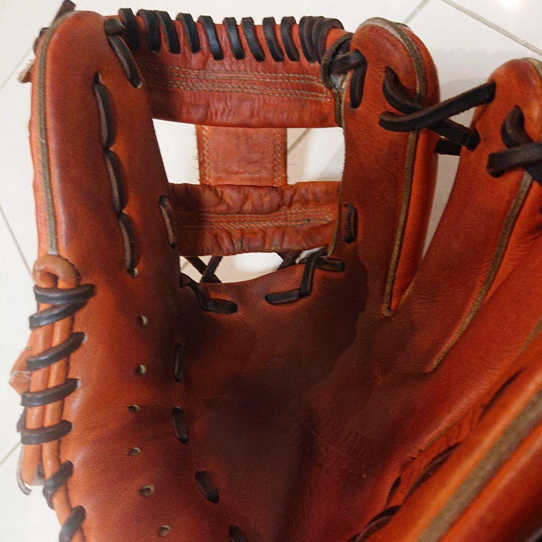 和牛JB オレンジ レザー 硬式野球グローブ