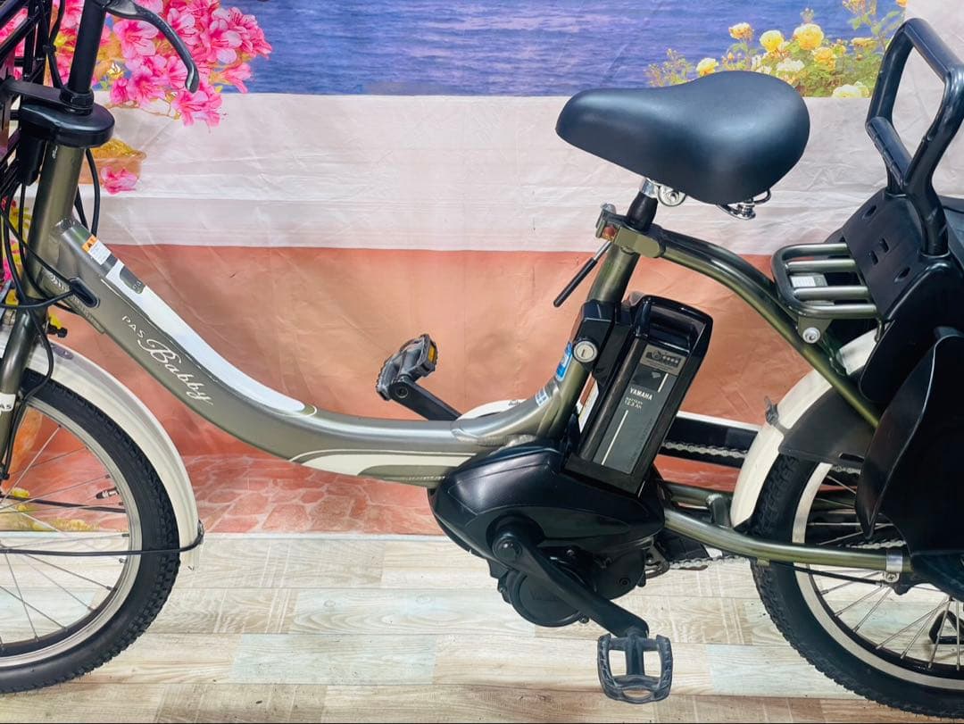 みい★　パスバビー12AH⭐️ヤマハ子供乗せ電動アシスト自転車Y3418