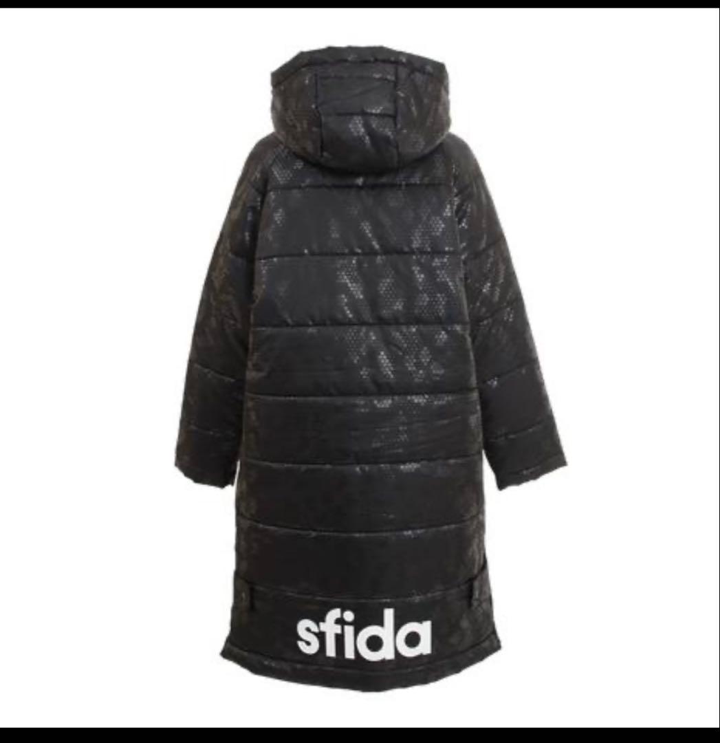sfida 【160】ブラック 黒 ベンチコート ロングコート