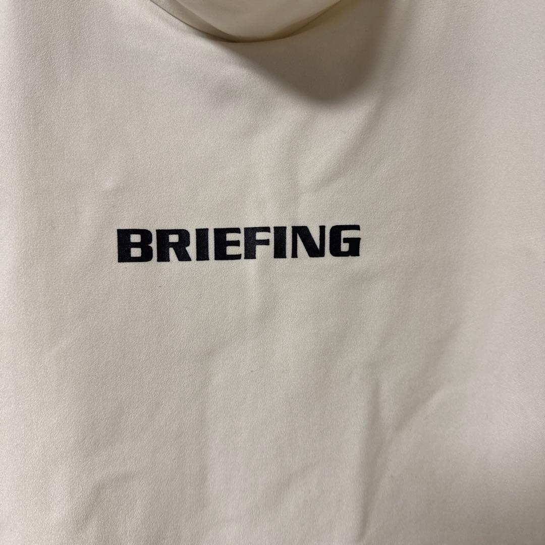 BRIEFING モックネック　裏起毛　M オフホワイト