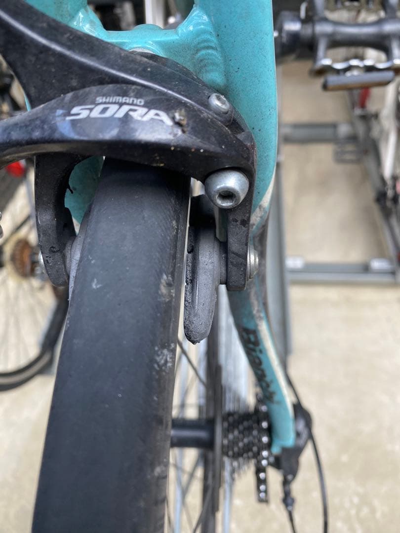 【引取限定！】Bianchi ロードバイク　洗車台付き！タイヤチューブ新品！