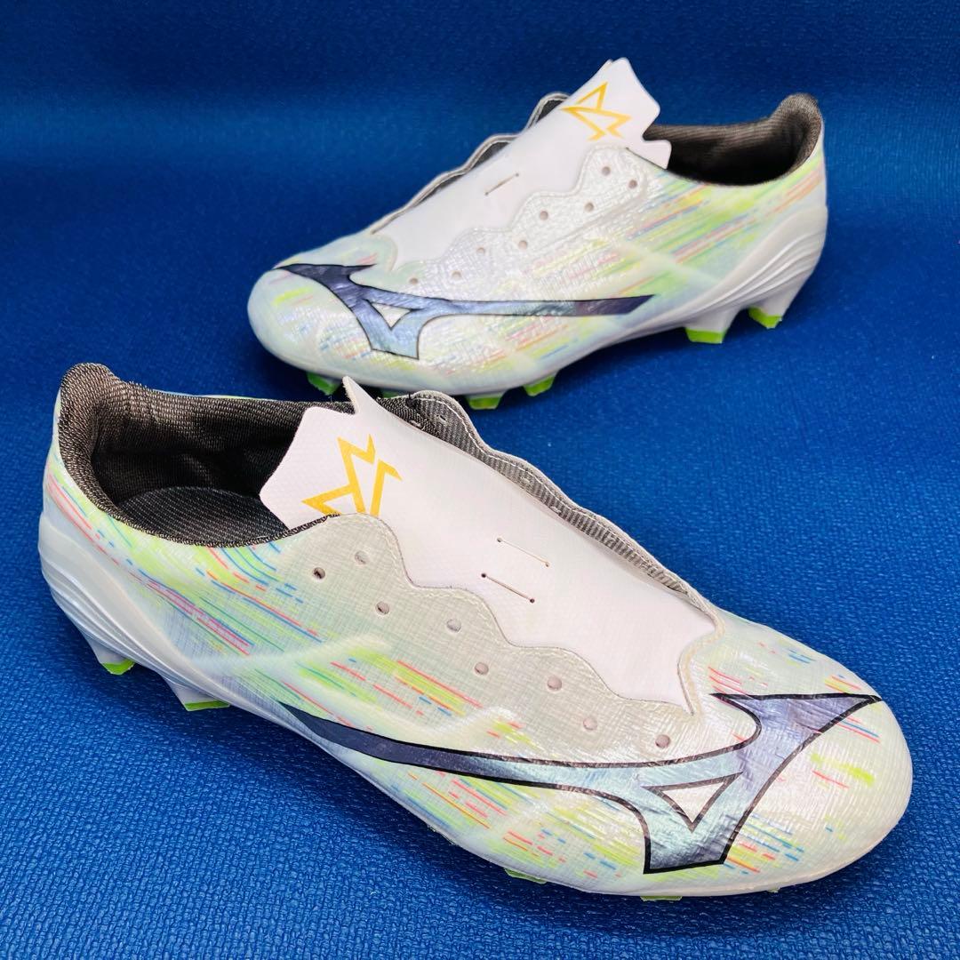 【美品】 ミズノ 24cm アルファ2 プロ サッカー スパイク オーロラ
