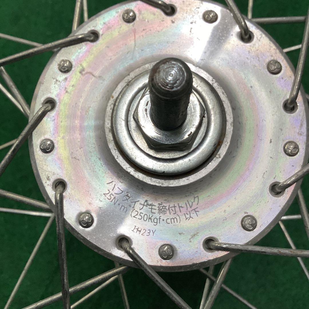 アルミリム　前輪　700x42C ハブダイナモ　タイヤ付 ウエルビー ON