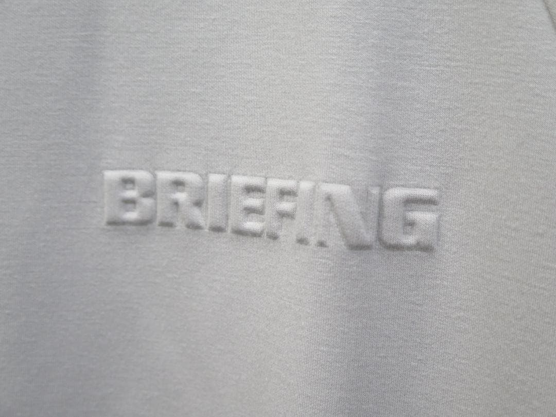 ⓂBRIEFING GOLFブリーフィングゴルフ 3DロゴハーフジップポロRF