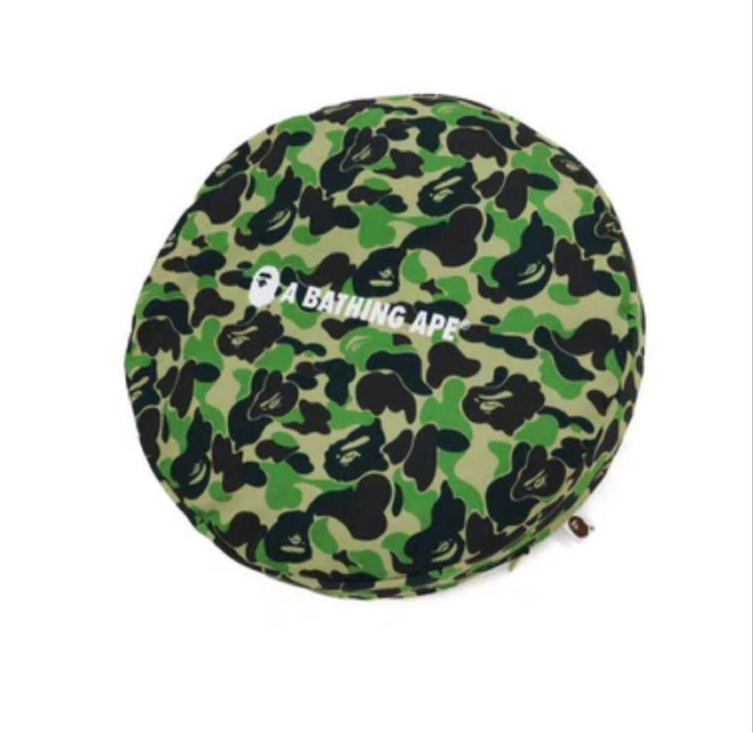 BAPE ABC CAMO CIRCLE FLUFFY BEADS クッション