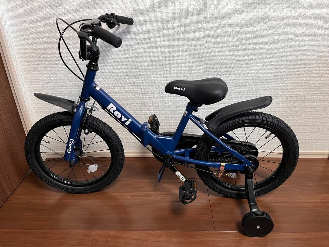 【ほぼ未使用】Ravi Carry 14インチ 折りたたみ自転車　ブルー