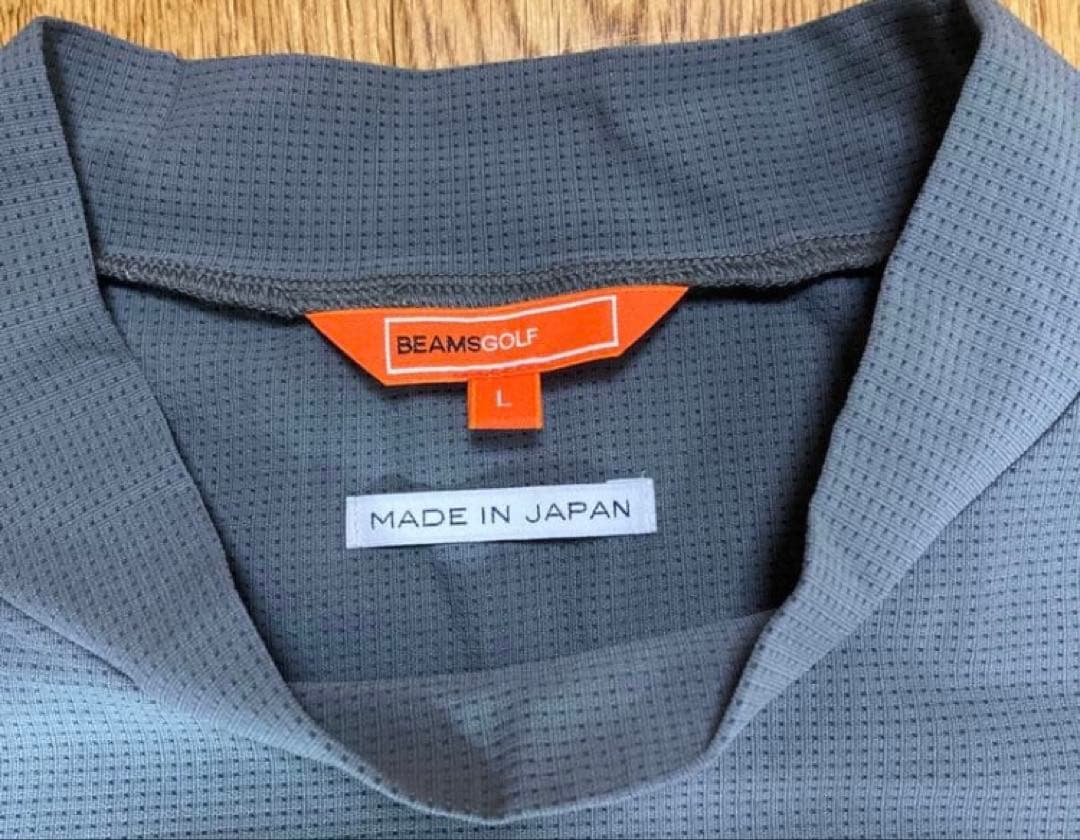 BEAMS GOLF モックネックシャツ メンズL グレー