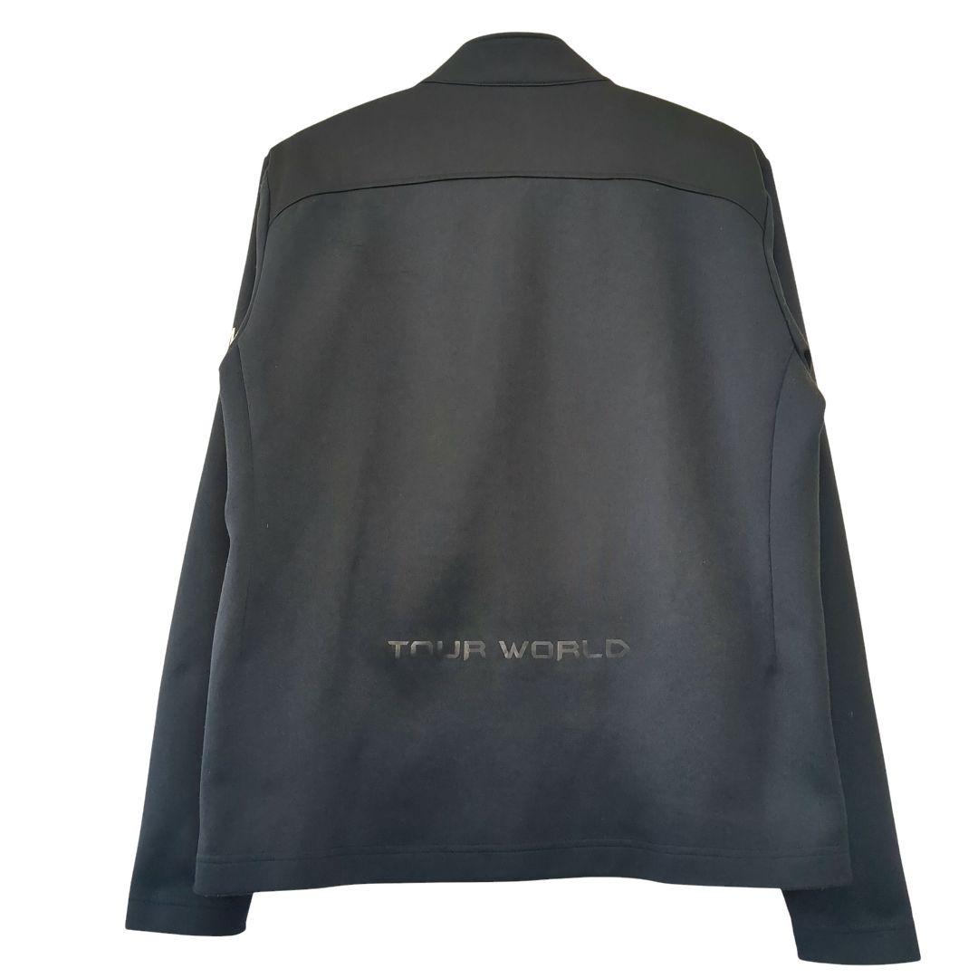 【美品】本間ゴルフ TOUR WORLD フルジップジャケット 黒 LLサイズ