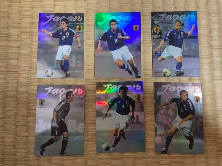 日本代表　日韓W杯　プレミアムカードセット　レア