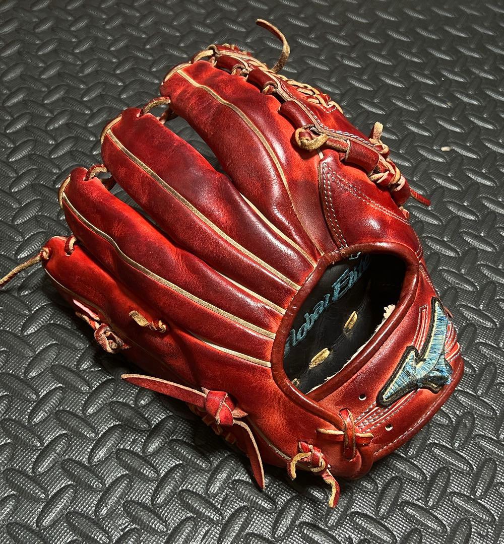 ミズノ グローバルエリート ダイバーシティブルー 軟式 内野手用 グローブ 坂本