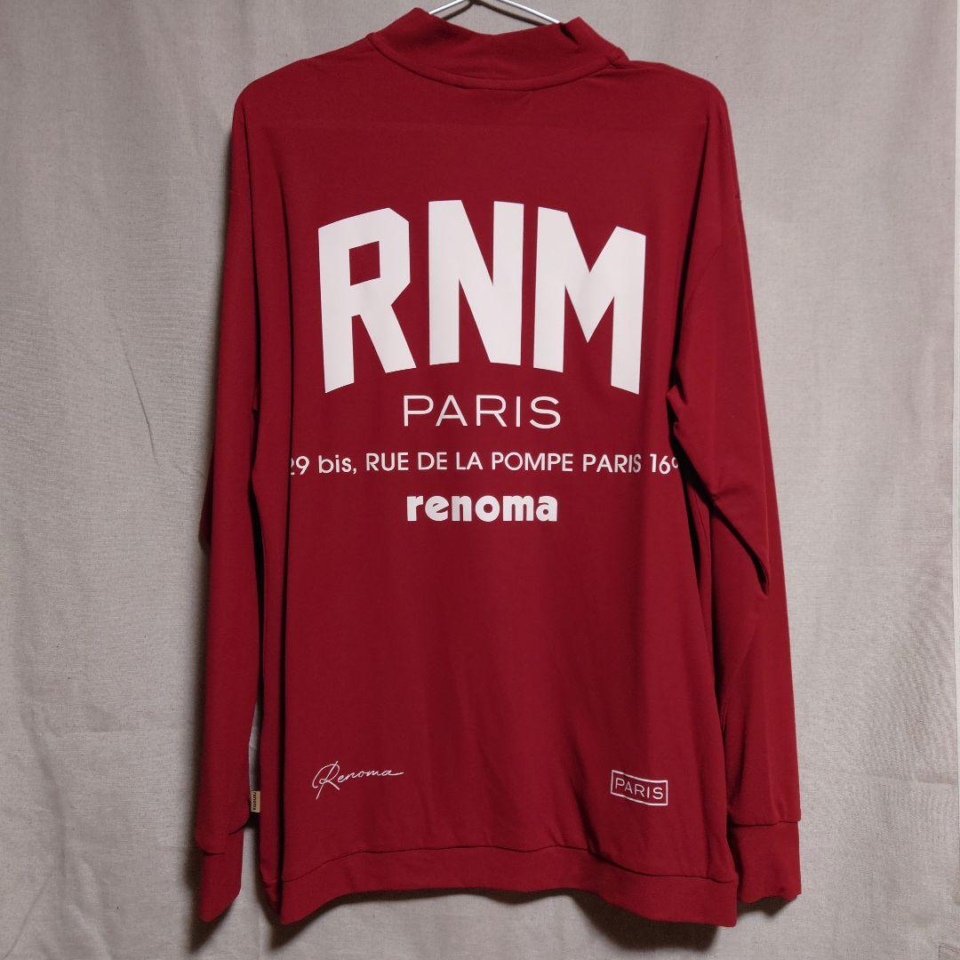【美品☆着用１回】renoma レノマゴルフ モックネック ロンT メンズМ