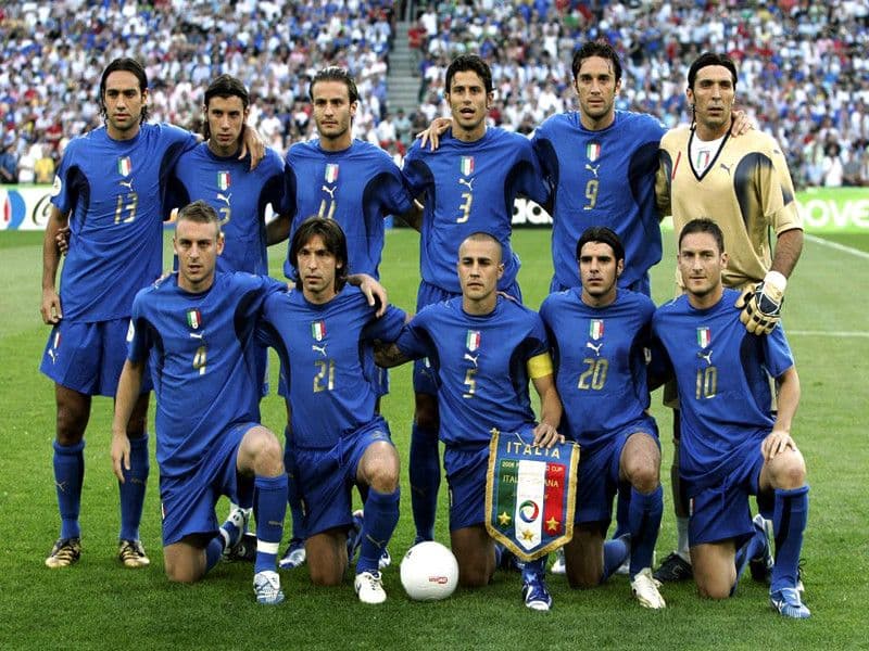イタリア　ピルロ　ユニフォーム　代表　LLサイズ　オーセンティック　2006