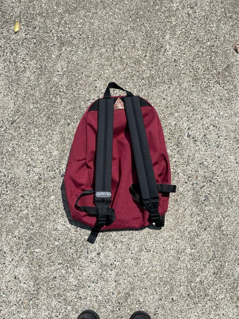 OUTDOOR バーガンディ バックパック