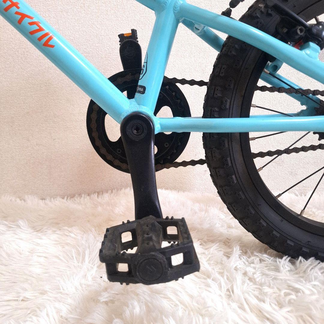 【美品】ヨツバサイクル 16サイズ キッズバイク 補助輪付き