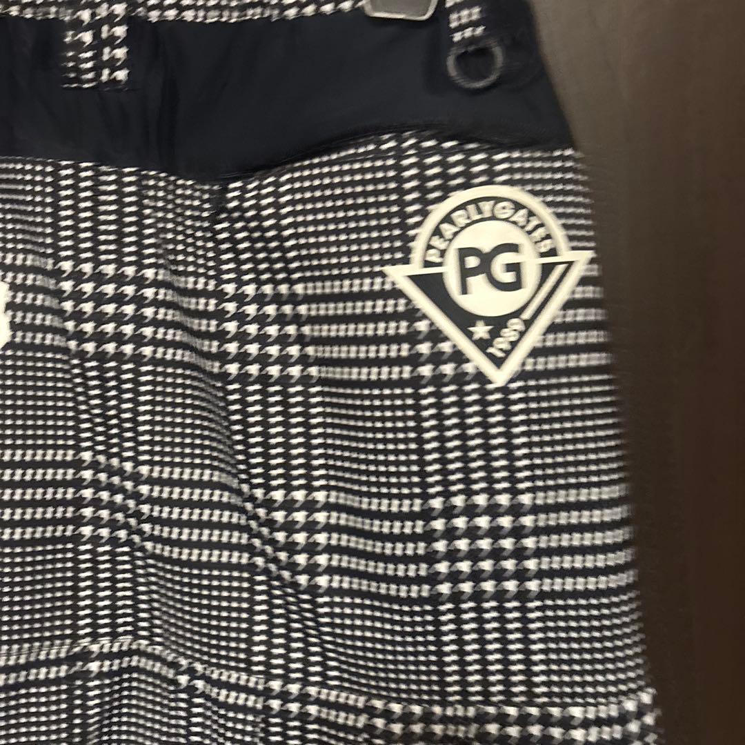 PG 黒と白のチェック柄スカート　サイズ０