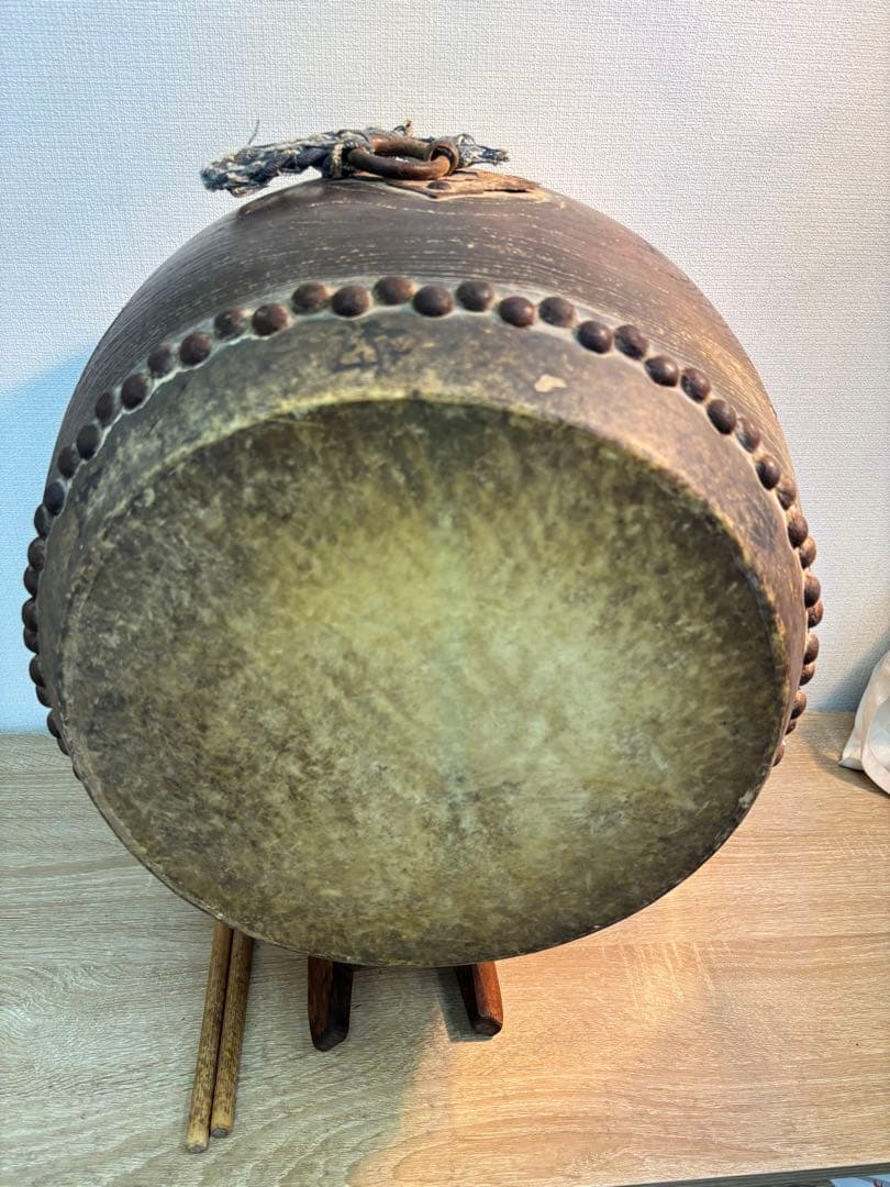 時代物 和太鼓　骨董品　明治時代