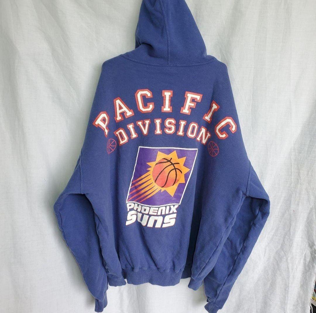 90s NBA フェニックスサンズ スウェットパーカー デカロゴ バスケ 昔