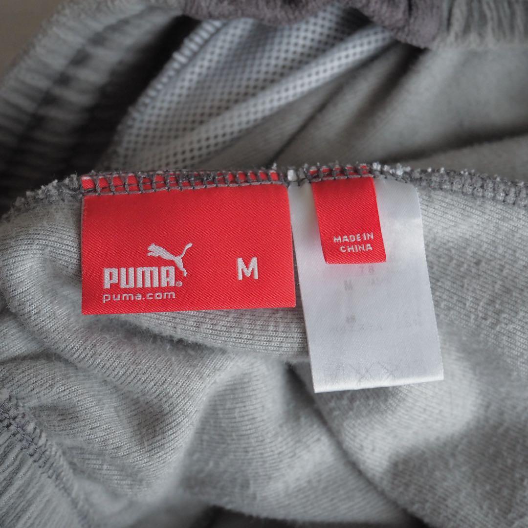 PUMA プーマ T7 ベロア セットアップ 刺繍ロゴ グレー メンズ Mサイズ
