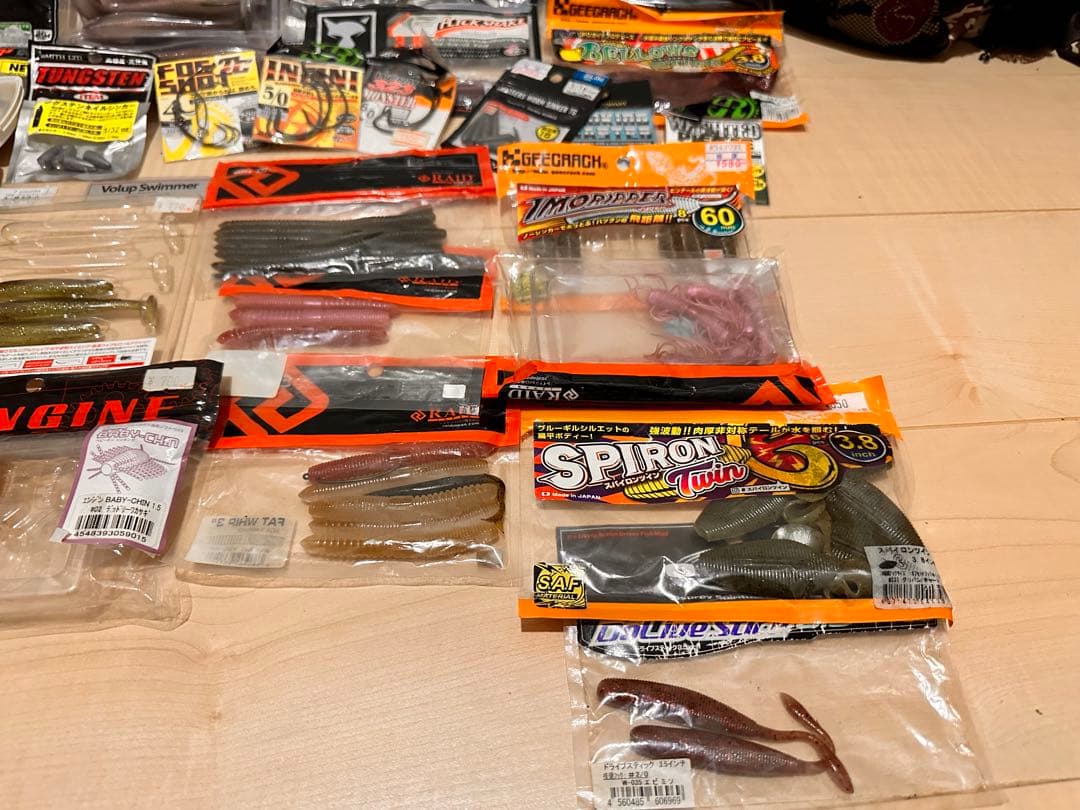 バス釣り　タックル　スピニング　ベイト