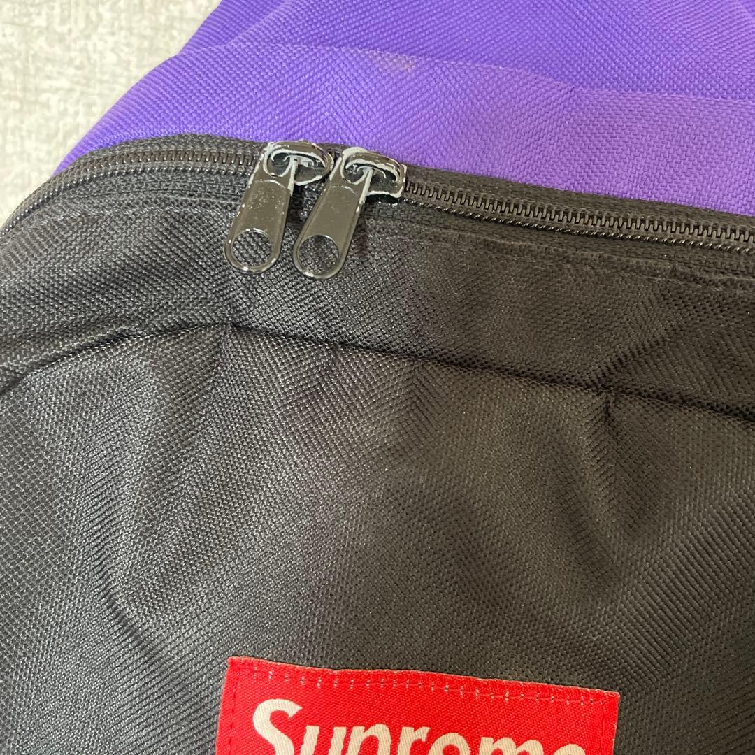Supreme リュック　バックバック 黒/紫