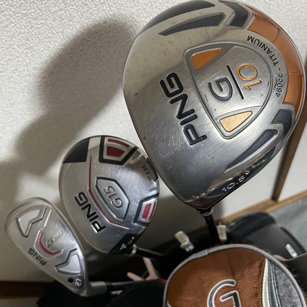 入手困難 レフティ PING 他ブランド混入なし！完璧に揃ったゴルフセット 希少