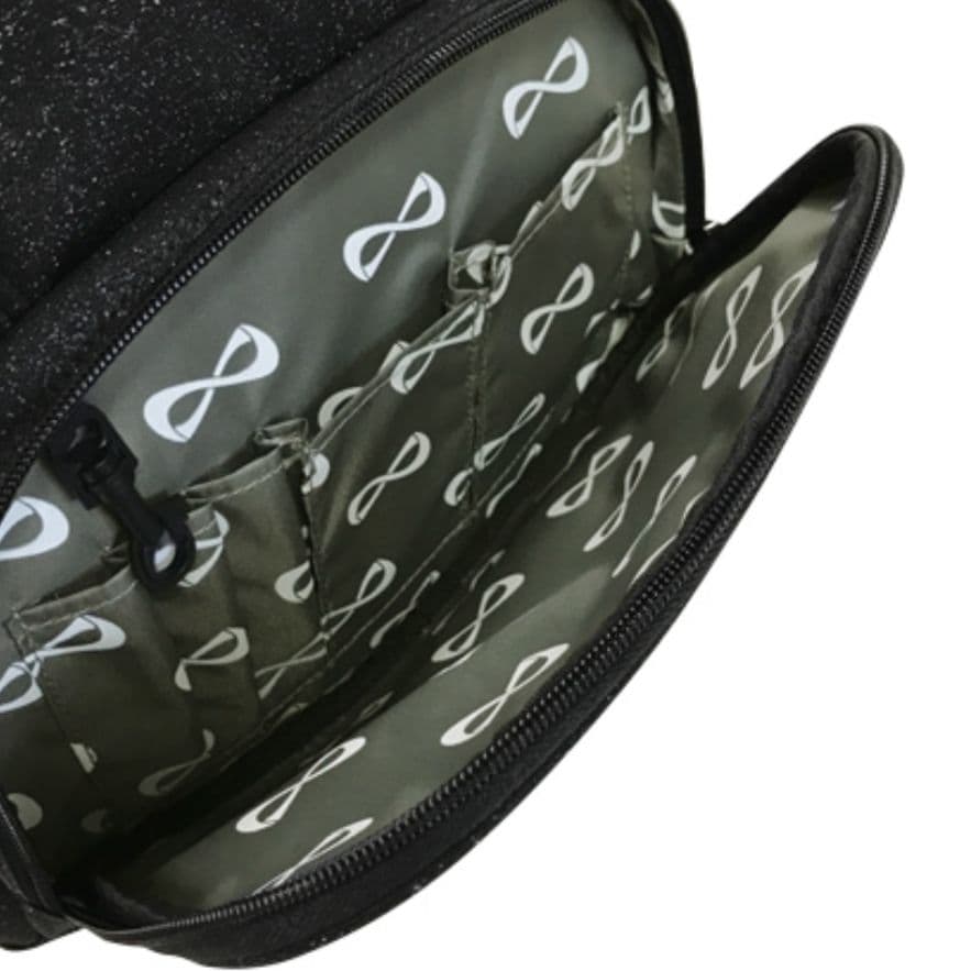 NFINITY バックパック スパークル　チアリュック　ブラック×ゴールド