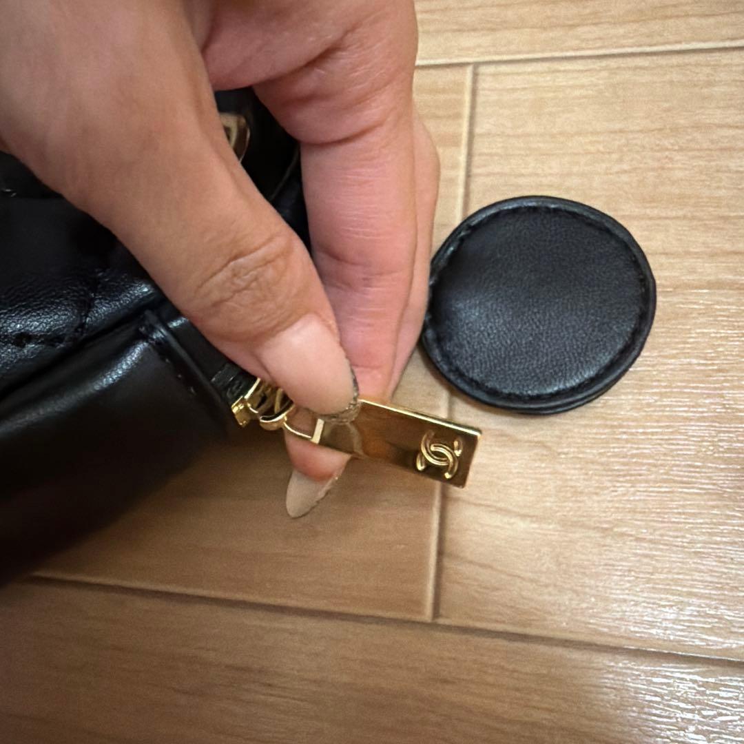 CHANEL ノベルティー　2wayブラックレザーショルダーバッグ